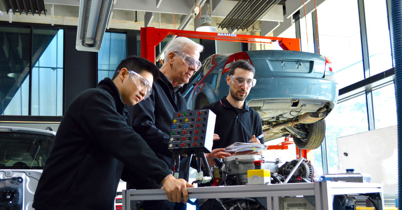 Automotive students