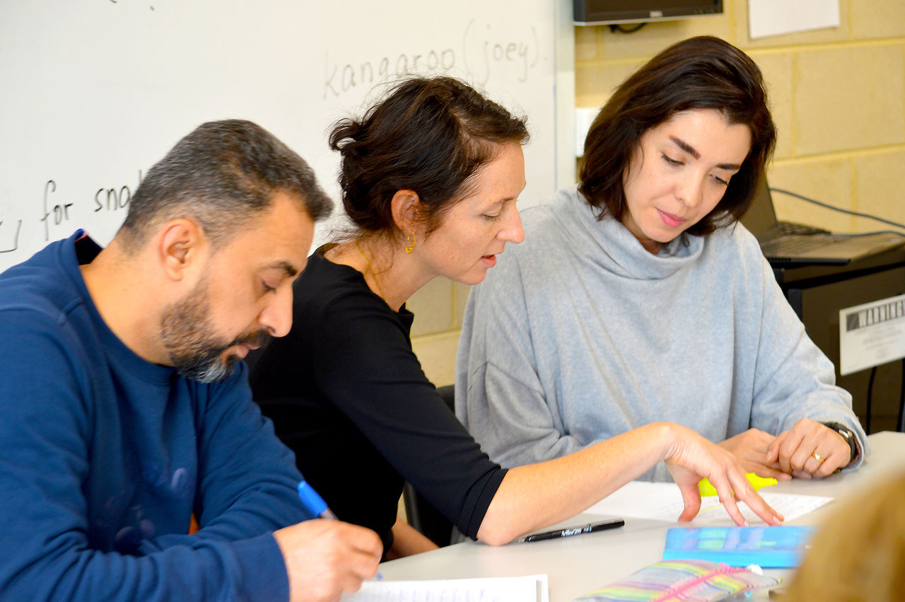 English Language students in classroom