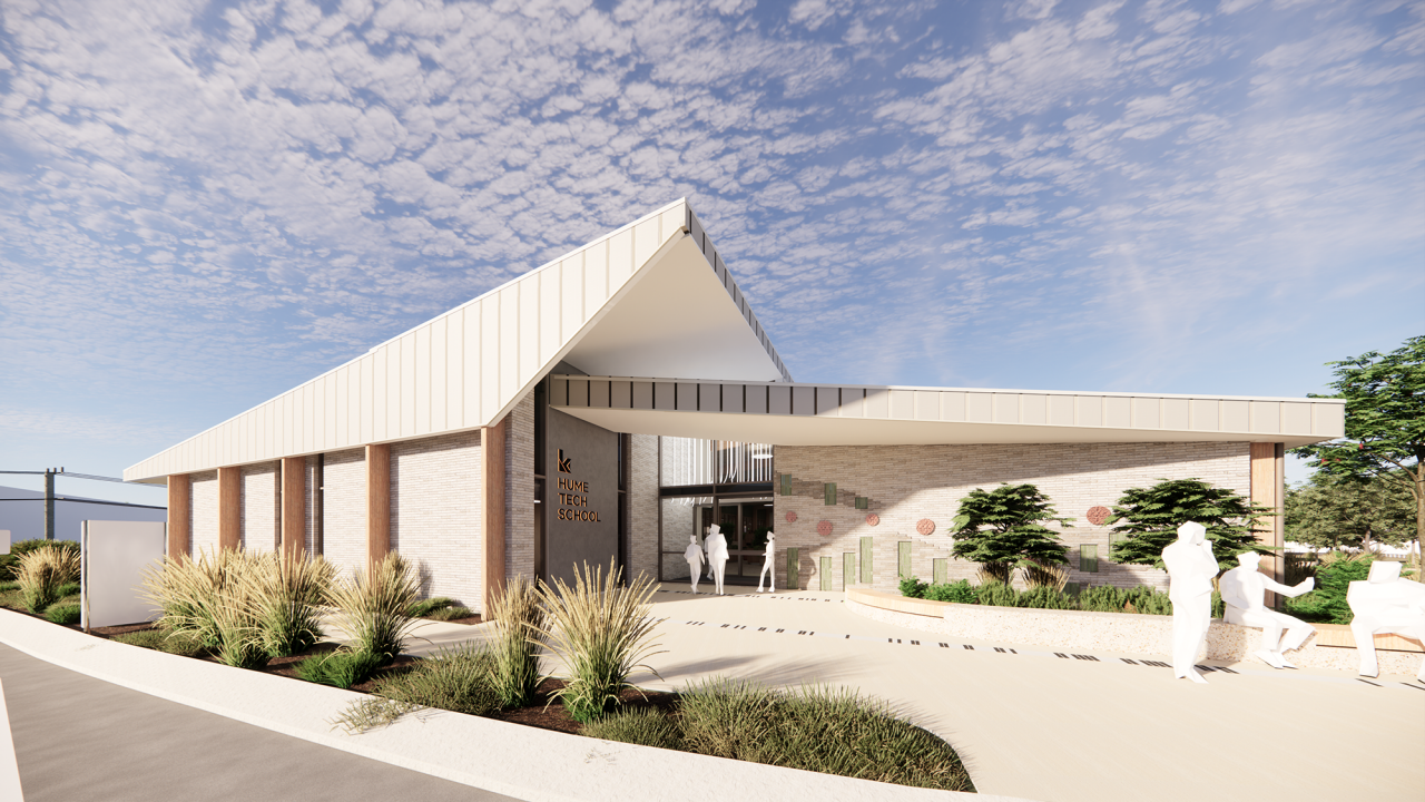Hume Tech School design render