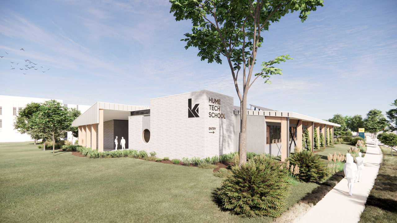 Hume Tech School design render