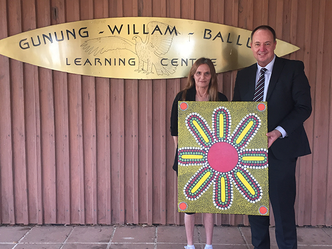 Magistrate Rose Falla and Kangan Institute CEO Trevor Schwenke