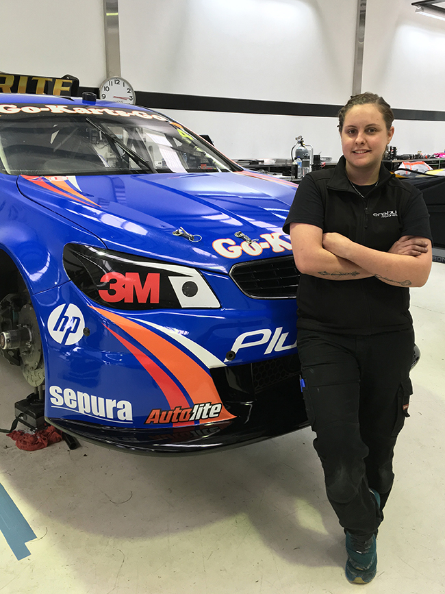 Kangan Institute’s motorsport student Bonnie Beard