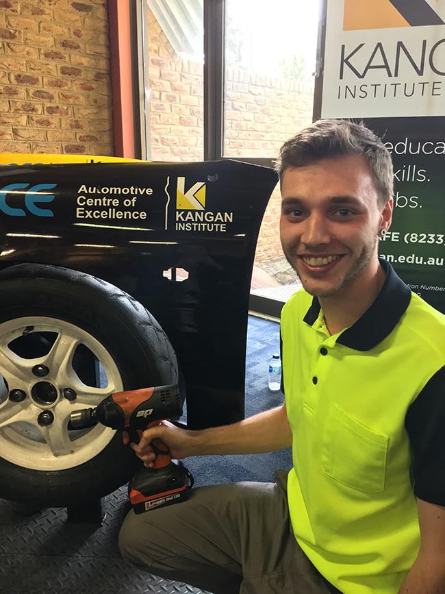 Motorsport student Thomas Peters
