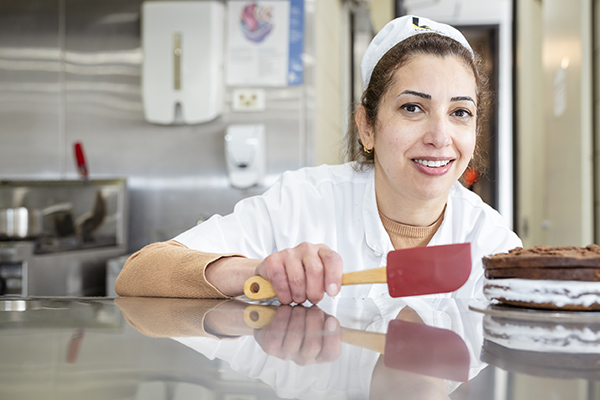 Award winning baking student Rita