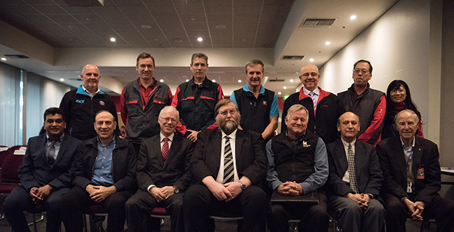 Toyota management and Kangan Institute representatives at the event