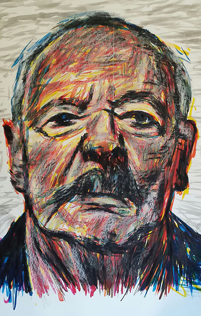 Thomas' portrait, I'm still here