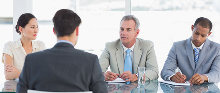 Group of people at interview